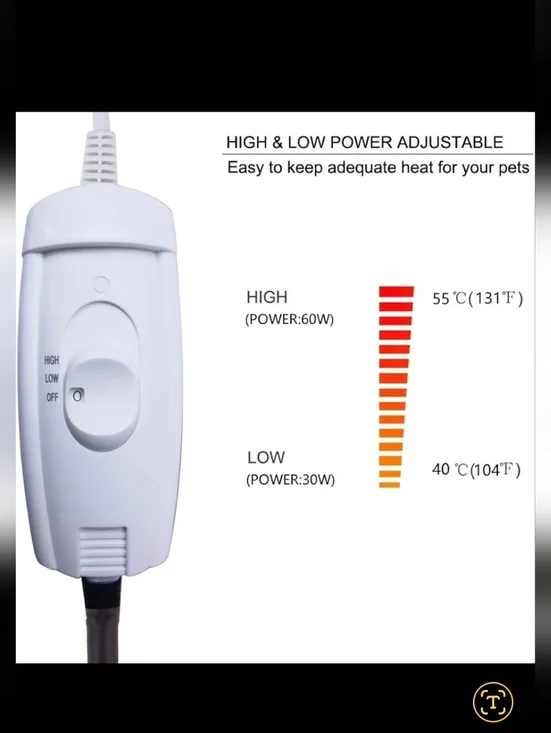 Langroup XXL Pet Heating Pad for Large Dog|Cat • 34" X 21" - Picture 4 of 7
